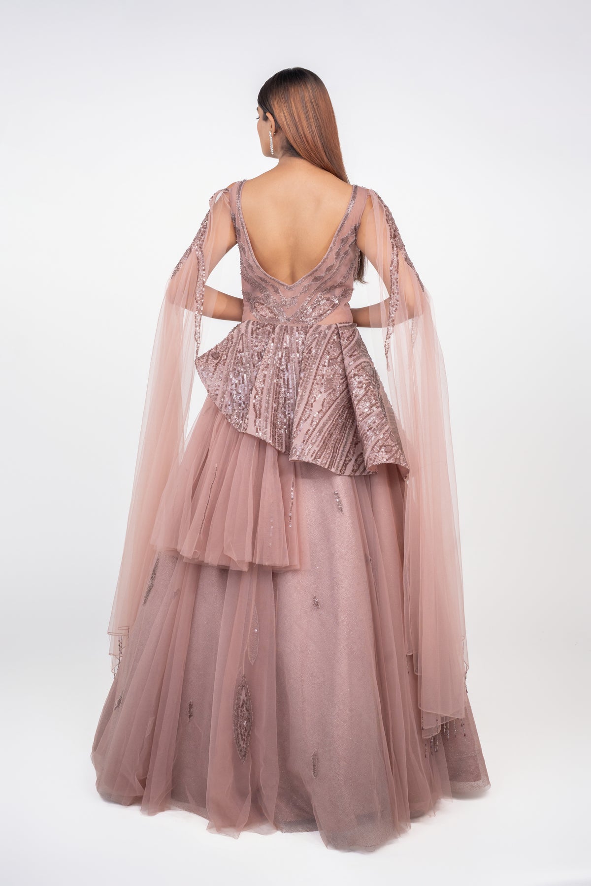 designer bridal gown with unique style