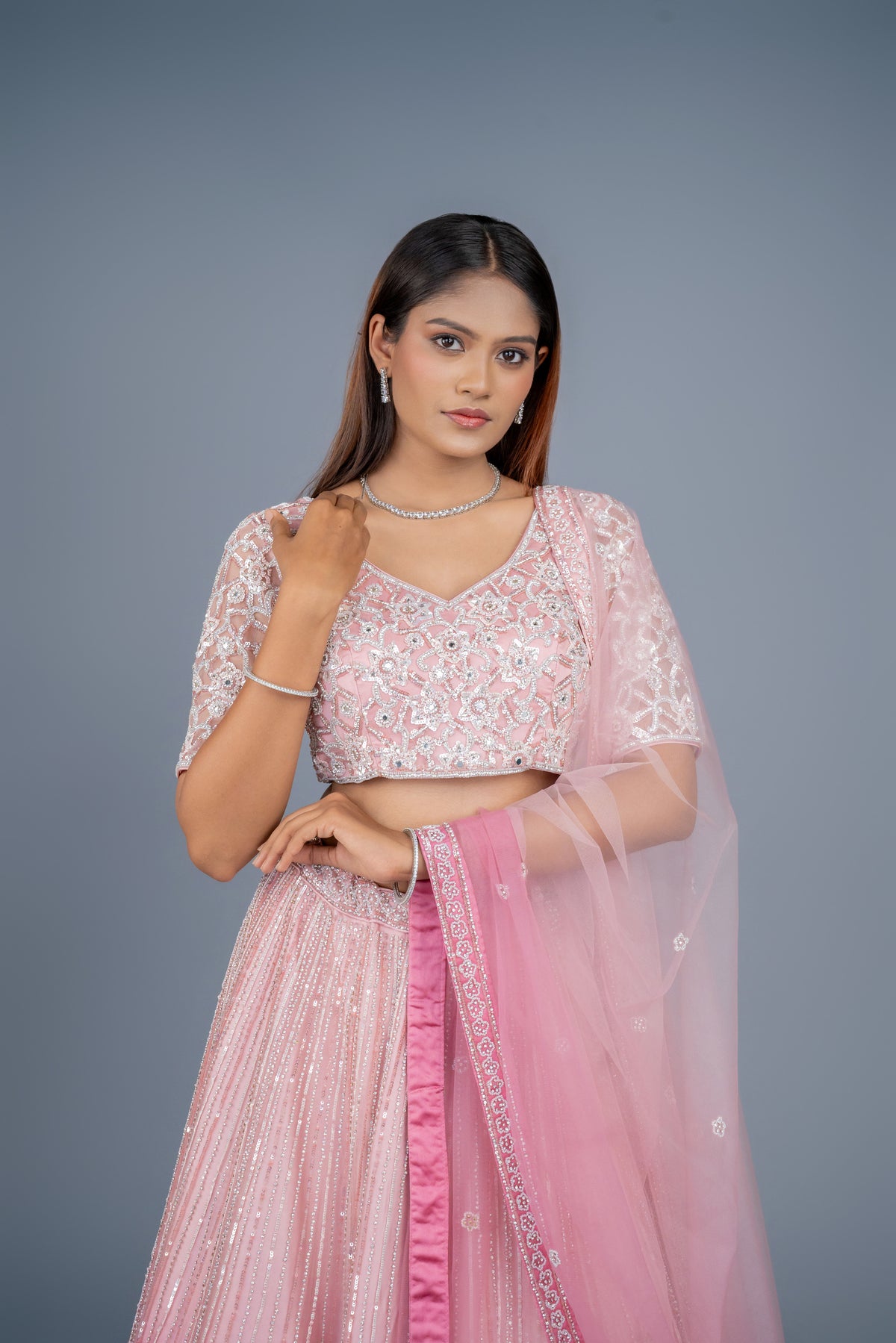 urban dulhaniya handwork designer lehenga with full customisation option available