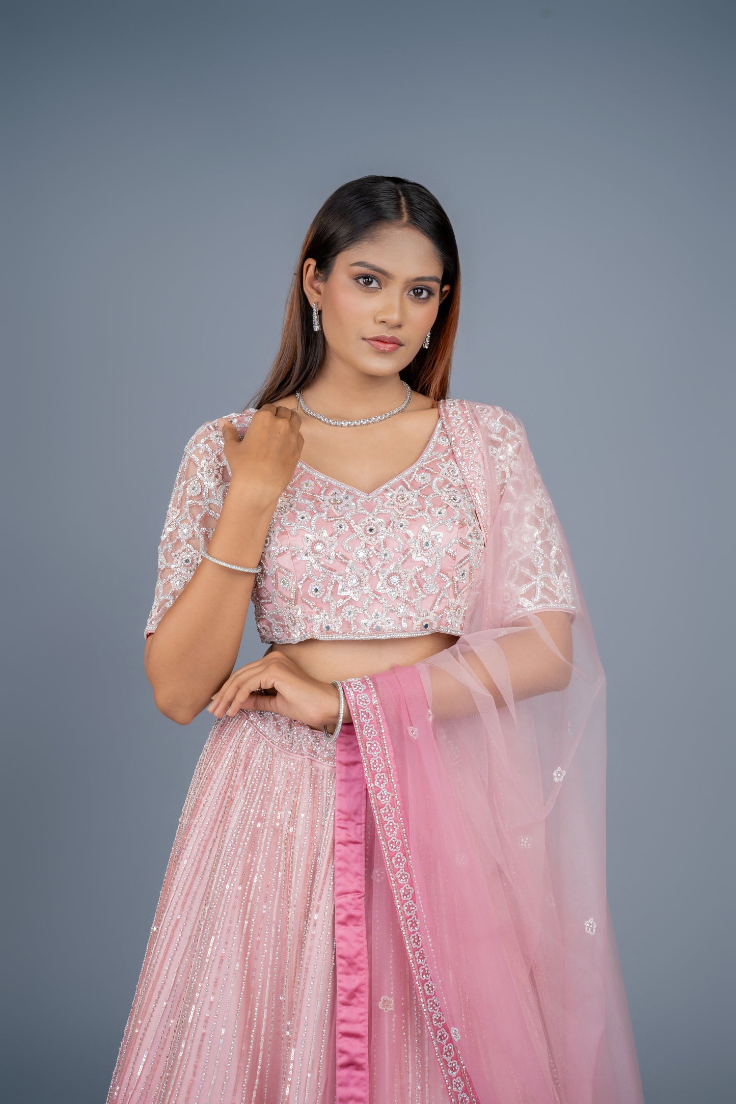 urban dulhaniya handwork designer lehenga with full customisation option available