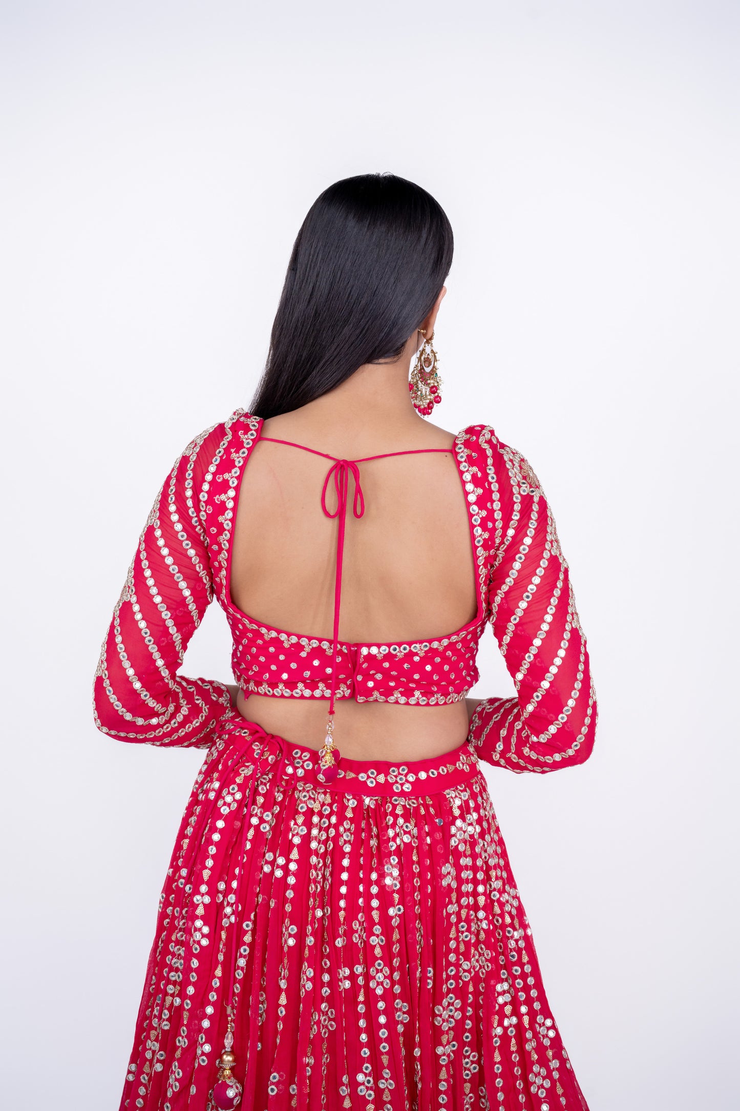 hot pink designer lehenga
