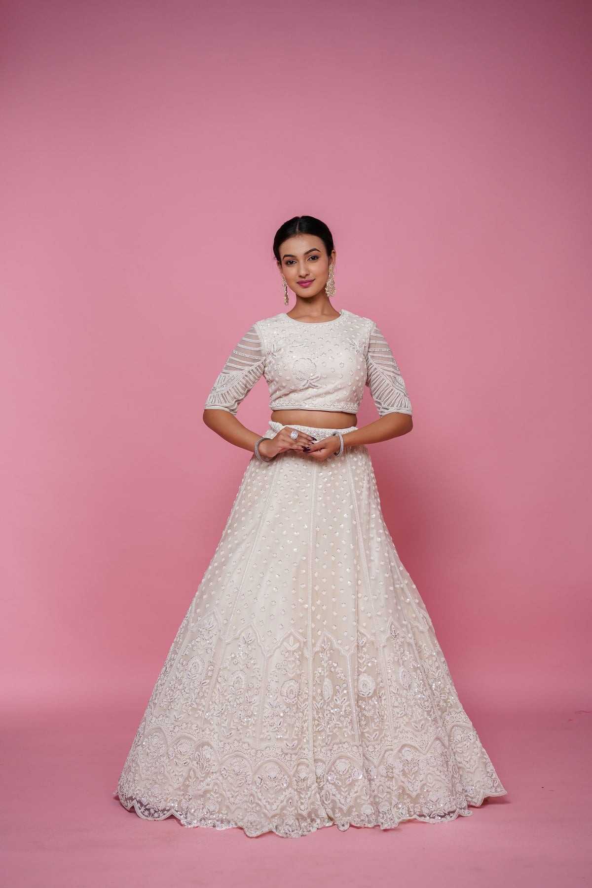 white bridal lehenga is all you need for bridestobe