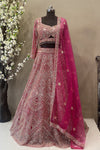 Designer Rani Lehenga Choli with Beads Work - Wedding & Bridesmaid Lehenga