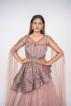 designer bridal gown with unique style