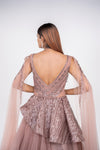 designer bridal gown with unique style
