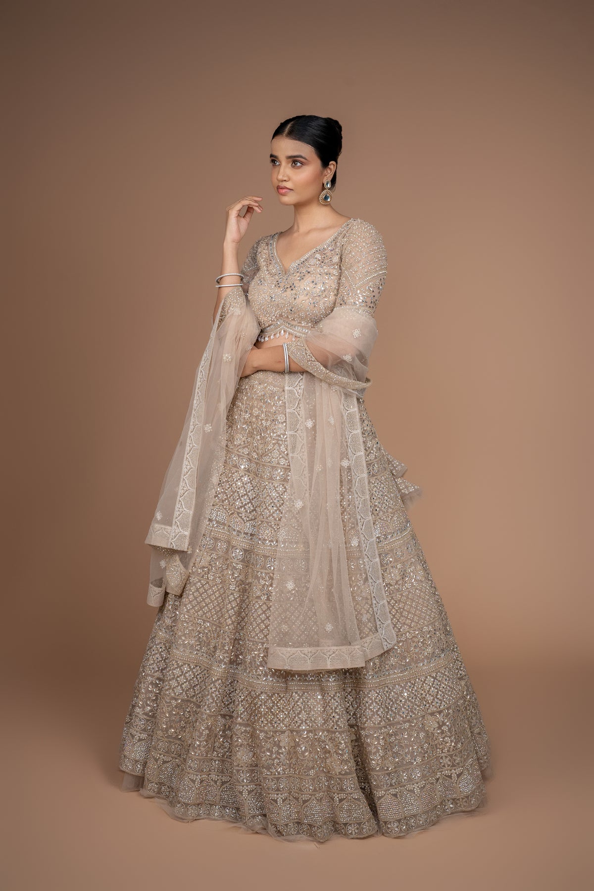 golden lehenga