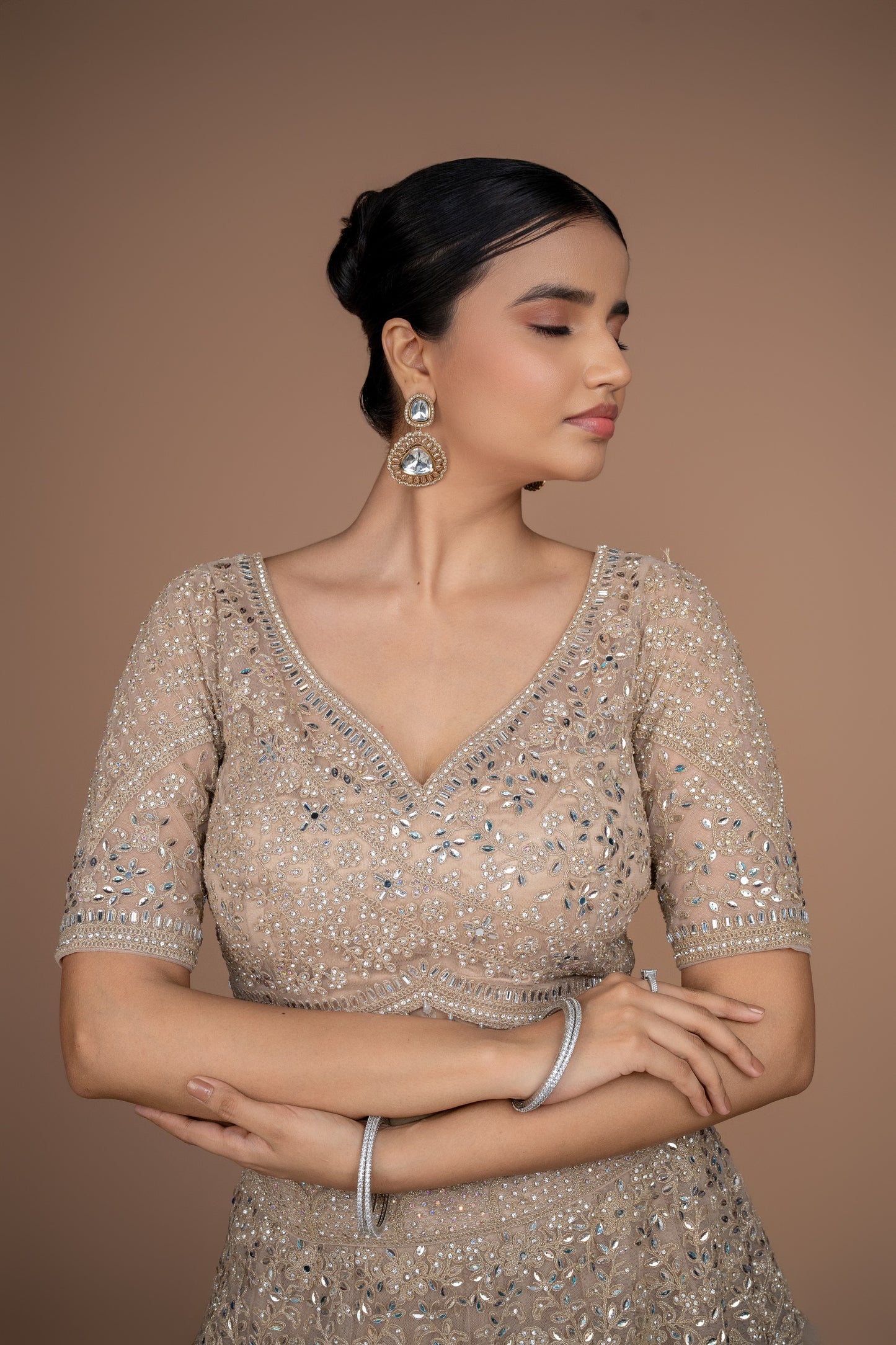 golden lehenga
