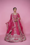 Rani silk bridal lehenga