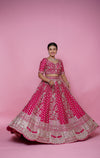 Rani silk bridal lehenga