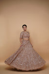 golden reception lehenga design