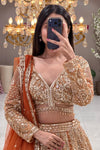 luxury bridal lehenga urban dulhaniya, reception wear lehenga urban dulhaniya, premium wedding wear lehenga urban dulhaniya
