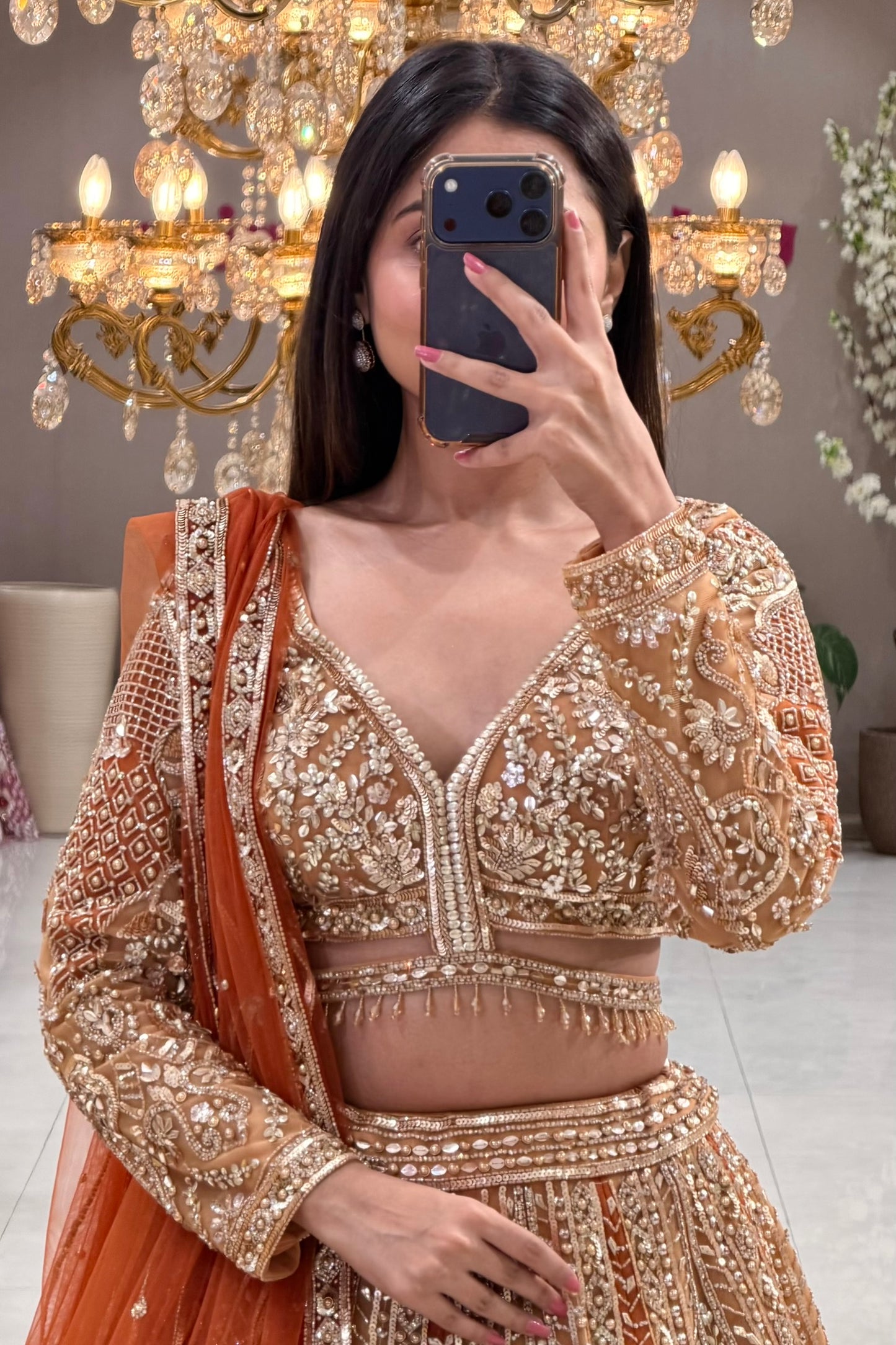luxury bridal lehenga urban dulhaniya, reception wear lehenga urban dulhaniya, premium wedding wear lehenga urban dulhaniya