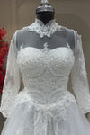 Front close-up off white net sweetheart neck sequence gown bridal & occasion saree from Urban Dulhaniya Pune