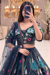 Luxury navy garden lehenga Pune – multicolour thread handwork blouse at Urban Dulhaniya boutique
Navy blue occasion wear lehenga Pune MG Road – Mughal garden set at Urban Dulhaniya Oswal Plaza