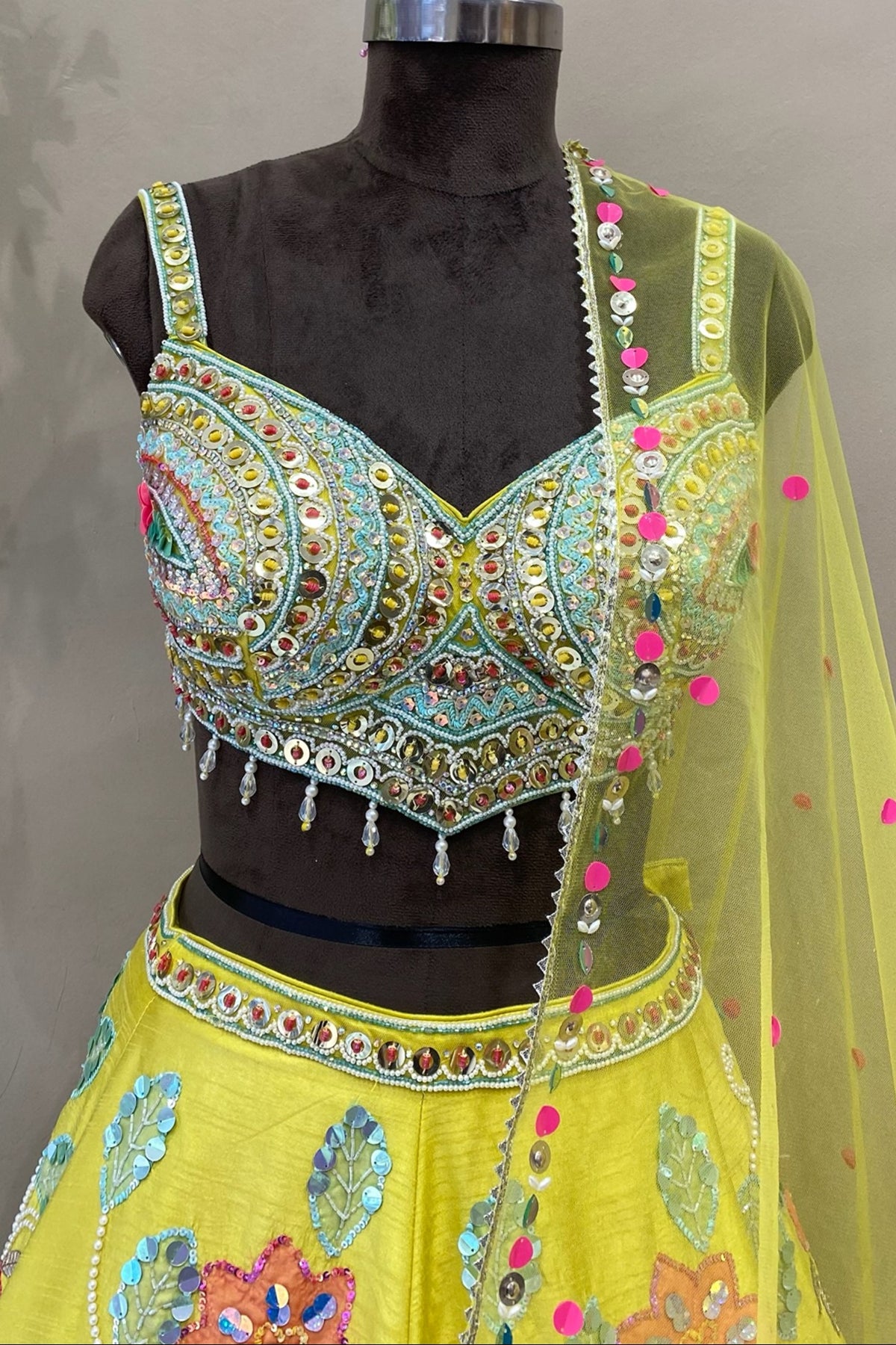 Carnival Theme Lehenga with Handwork & Intricate Design | Festive Wear